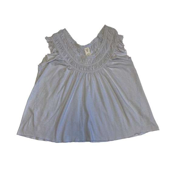 Free People Blue Sleeveless Babydoll Top - Women’s Size Small - Picture 2 of 8